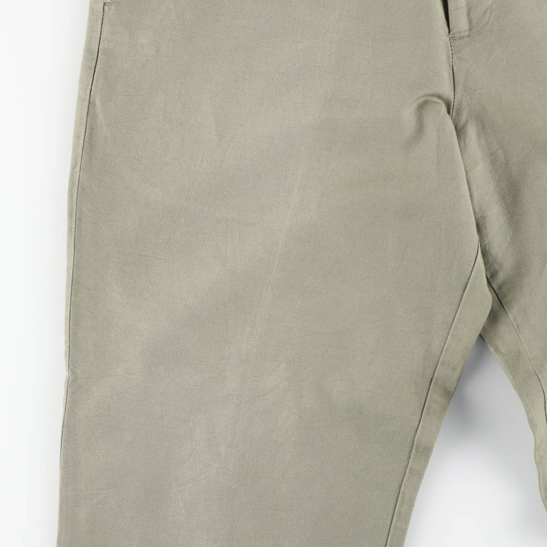 Dockers linen pants, slacks, men's size W37 cotton Khaki type sage green Vintage Second Hand