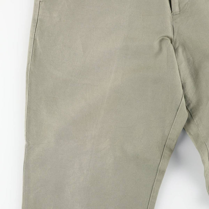 Dockers linen pants, slacks, men's size W37 cotton Khaki type sage green Vintage Second Hand
