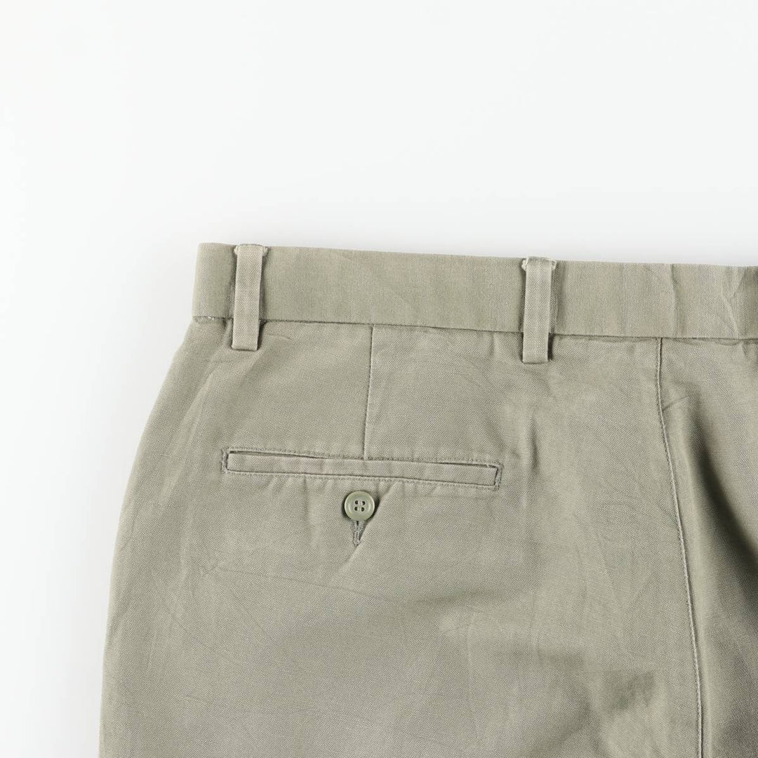 Dockers linen pants, slacks, men's size W37 cotton Khaki type sage green Vintage Second Hand