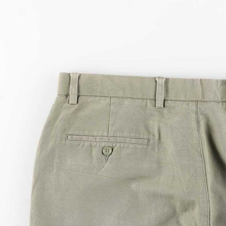 Dockers linen pants, slacks, men's size W37 cotton Khaki type sage green Vintage Second Hand
