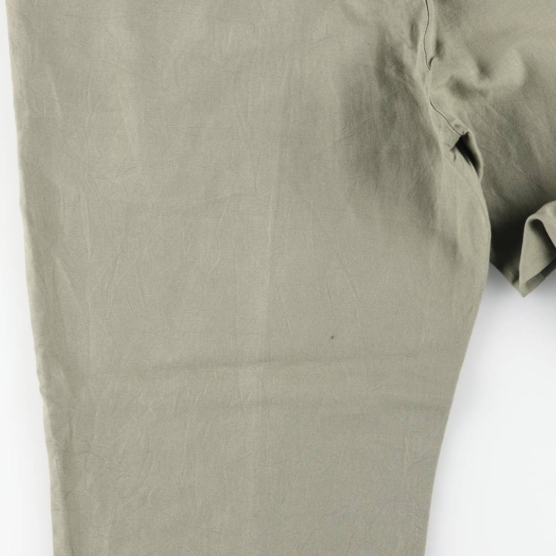 Dockers linen pants, slacks, men's size W37 cotton Khaki type sage green Vintage Second Hand