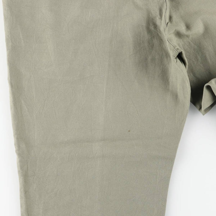 Dockers linen pants, slacks, men's size W37 cotton Khaki type sage green Vintage Second Hand