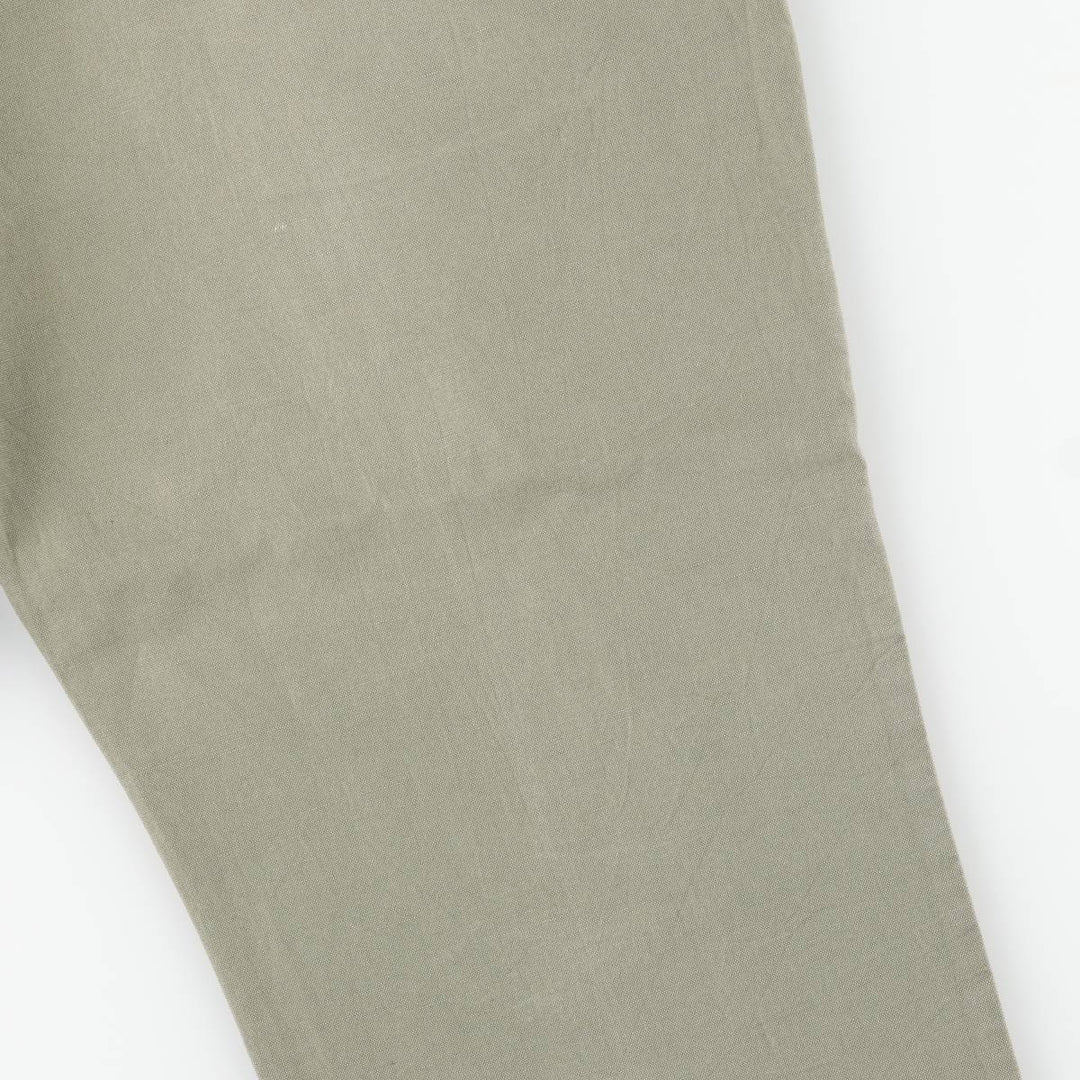 Dockers linen pants, slacks, men's size W37 cotton Khaki type sage green Vintage Second Hand