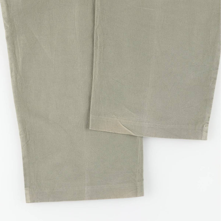 Dockers linen pants, slacks, men's size W37 cotton Khaki type sage green Vintage Second Hand