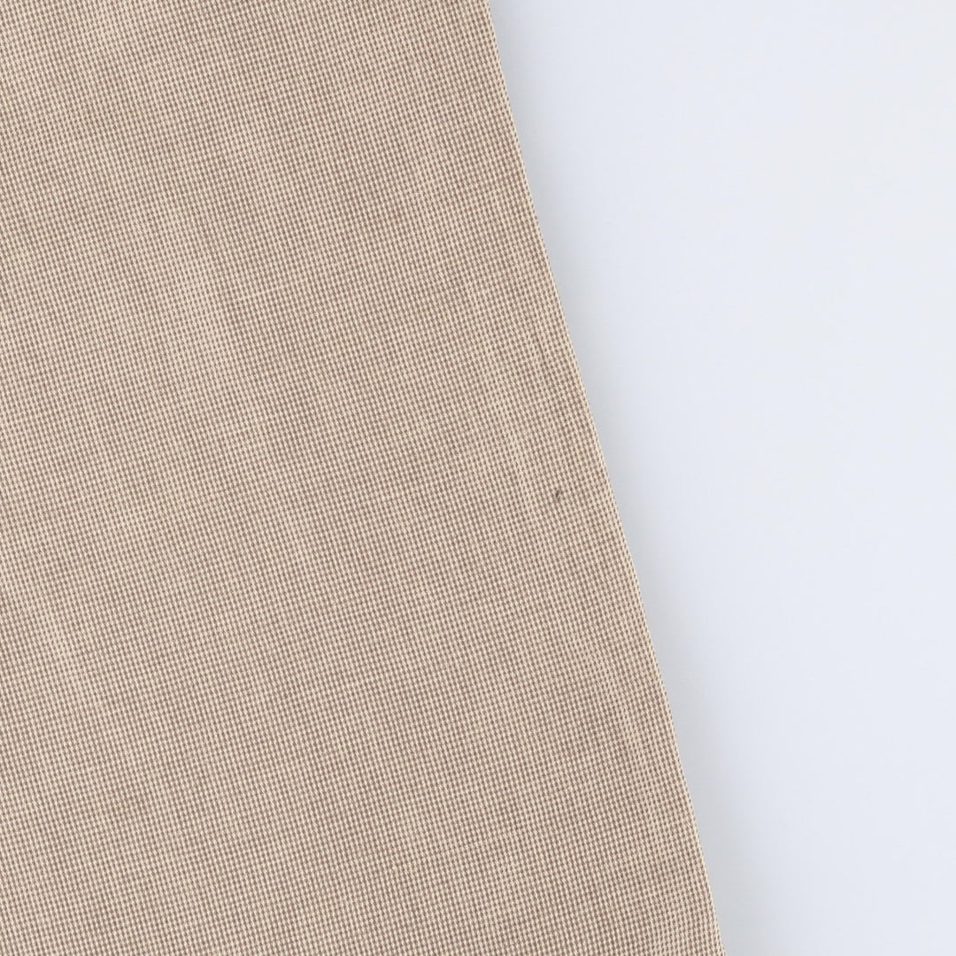 Dockers Premium Pleated Relaxed Fit Check Pattern Two-Pleated Linen Pants, Men's Size 37 linen Beige type Vintage Second Hand