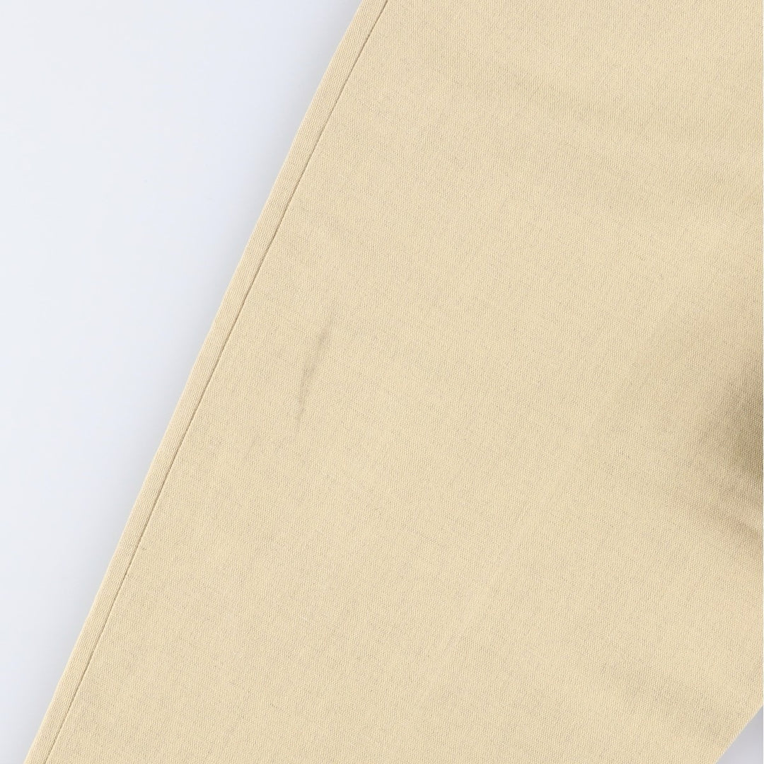 90'S Dockers Class A Two-Pleated Linen and Cotton Slacks, Men's, Size 34, Vintage cotton Beige type Vintage Second Hand