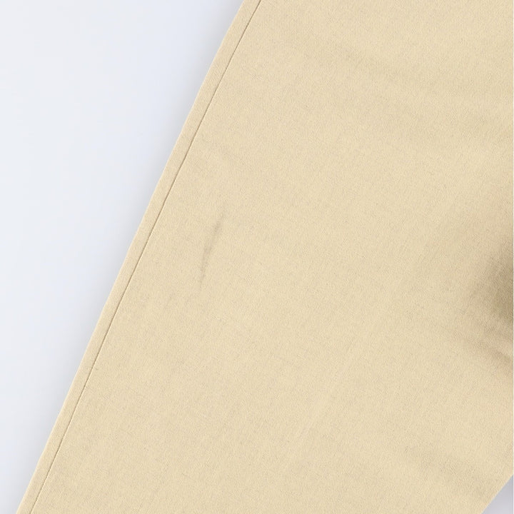 90'S Dockers Class A Two-Pleated Linen and Cotton Slacks, Men's, Size 34, Vintage cotton Beige type Vintage Second Hand