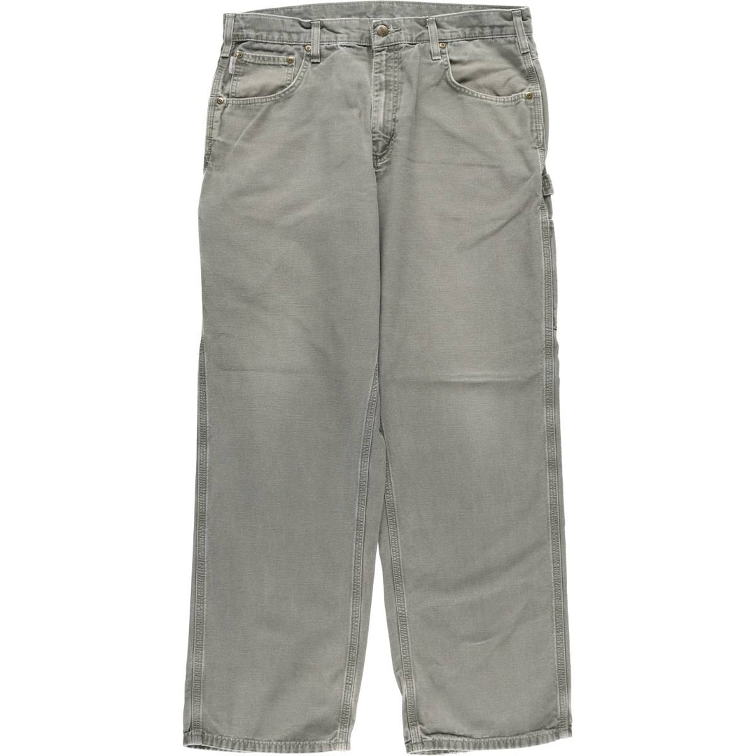 Carhartt Loose Fit Duck Painter Pants, Men's, W36 equivalent cotton gray type Vintage Second Hand