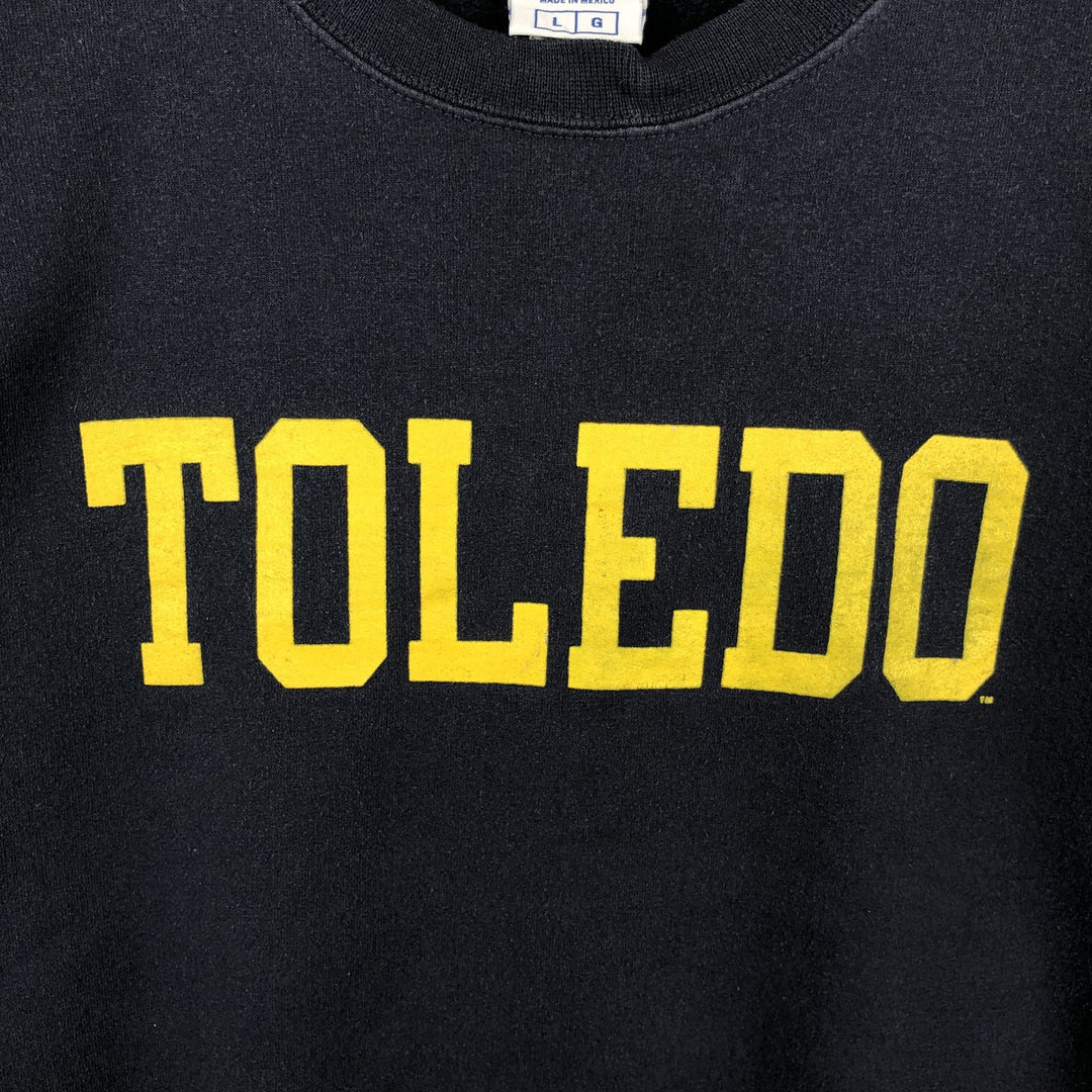 2000'S Champion Authentic Athletic Apparel College Sweatshirt, Men's Size L cotton navy blue type Vintage Second Hand