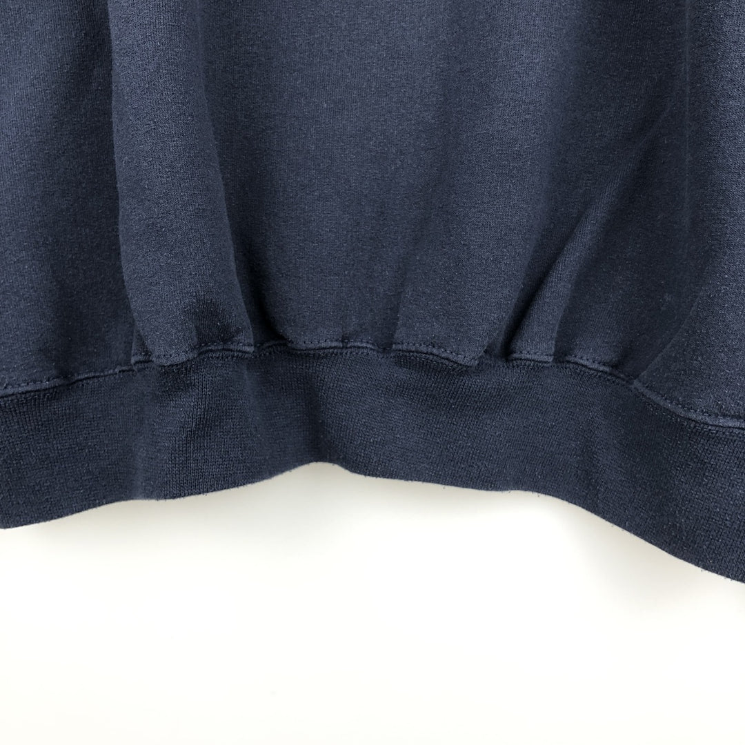 2000'S Champion Authentic Athletic Apparel College Sweatshirt, Men's Size L cotton navy blue type Vintage Second Hand