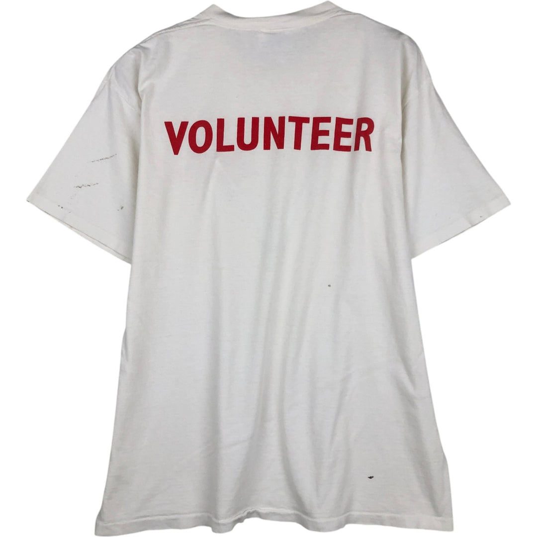 ~90'S All Sports Events Print T-Shirt, Men's XL equivalent, Vintage cotton white type Vintage Second Hand
