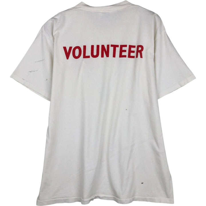 ~90'S All Sports Events Print T-Shirt, Men's XL equivalent, Vintage cotton white type Vintage Second Hand
