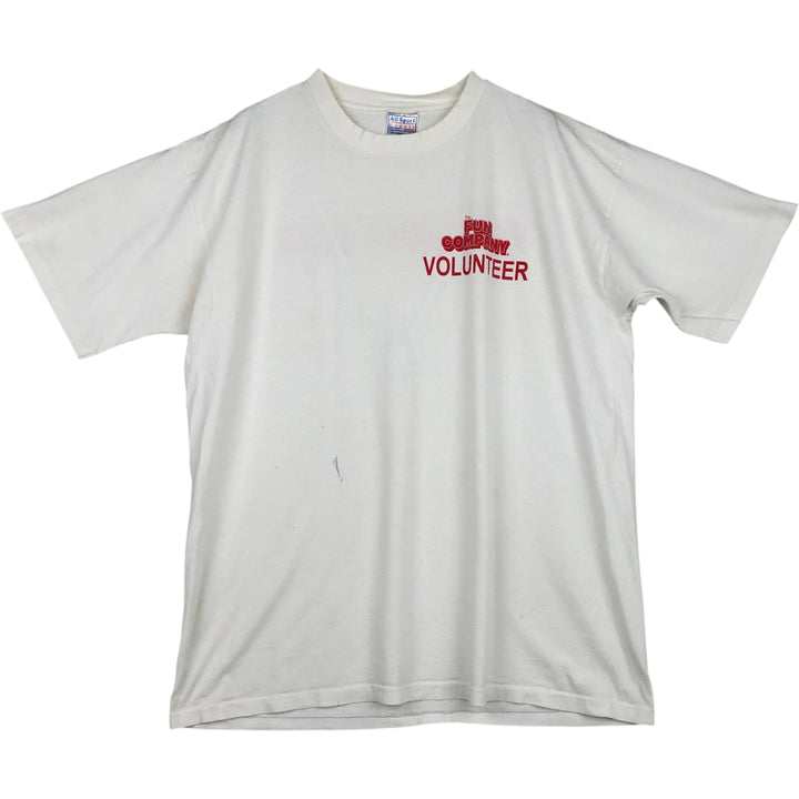 ~90'S All Sports Events Print T-Shirt, Men's XL equivalent, Vintage cotton white type Vintage Second Hand