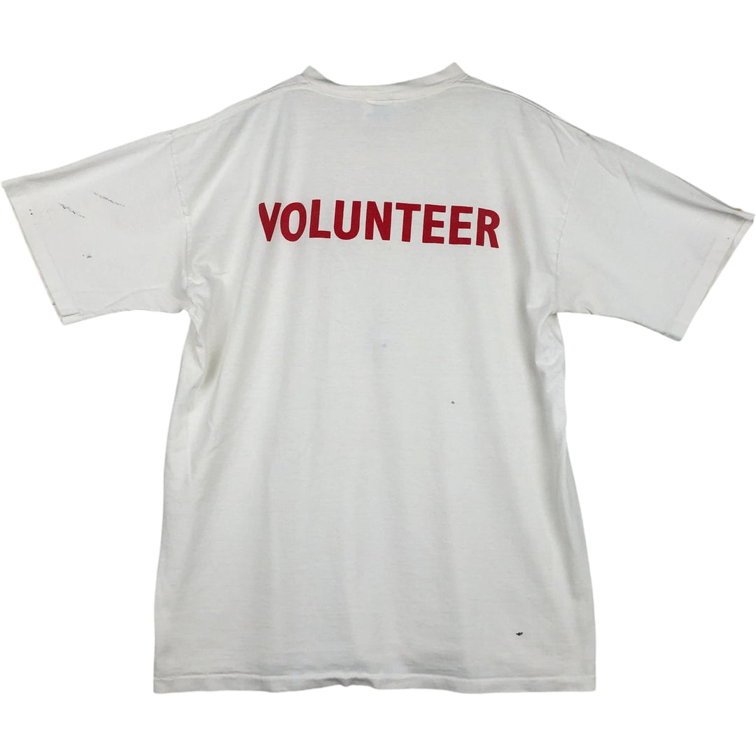 ~90'S All Sports Events Print T-Shirt, Men's XL equivalent, Vintage cotton white type Vintage Second Hand