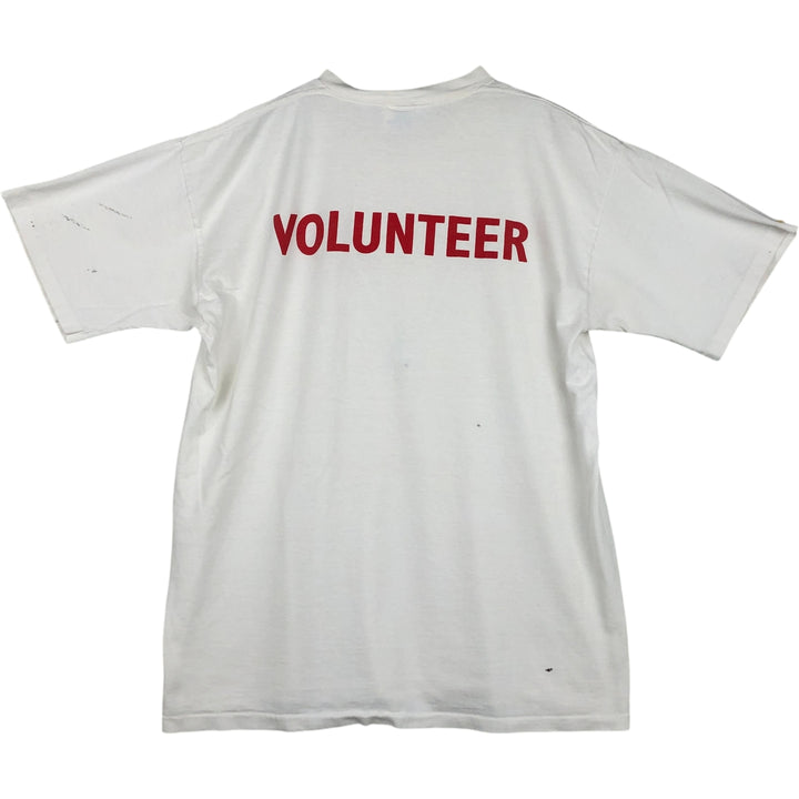 ~90'S All Sports Events Print T-Shirt, Men's XL equivalent, Vintage cotton white type Vintage Second Hand