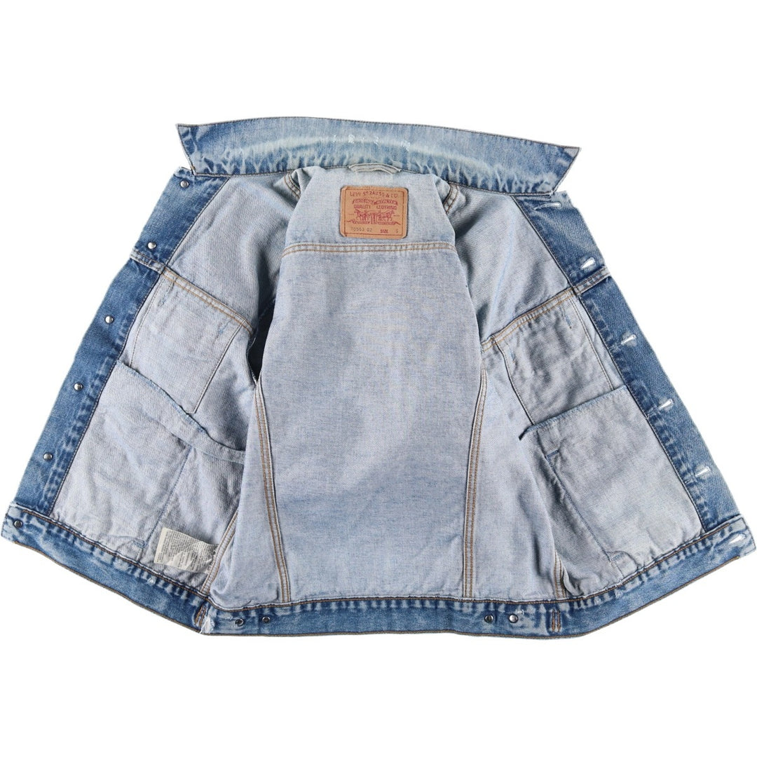 90'S Levi's 70503-0219 Denim Jacket, Men's Size Small, Vintage cotton blue type Vintage Second Hand