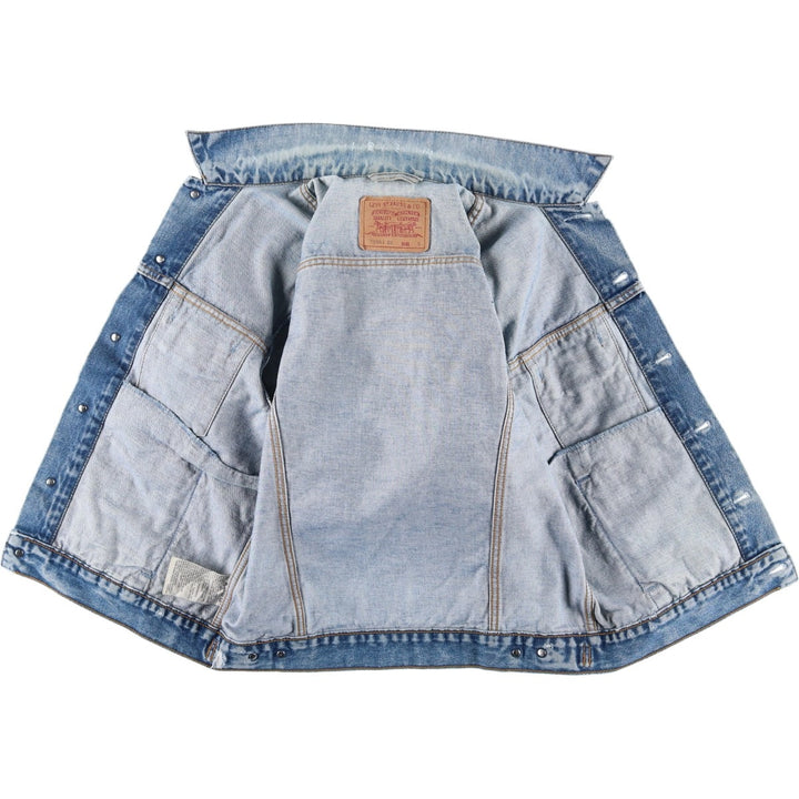 90'S Levi's 70503-0219 Denim Jacket, Men's Size Small, Vintage cotton blue type Vintage Second Hand