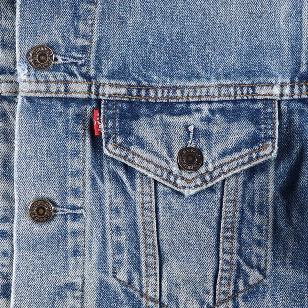90'S Levi's 70503-0219 Denim Jacket, Men's Size Small, Vintage cotton blue type Vintage Second Hand