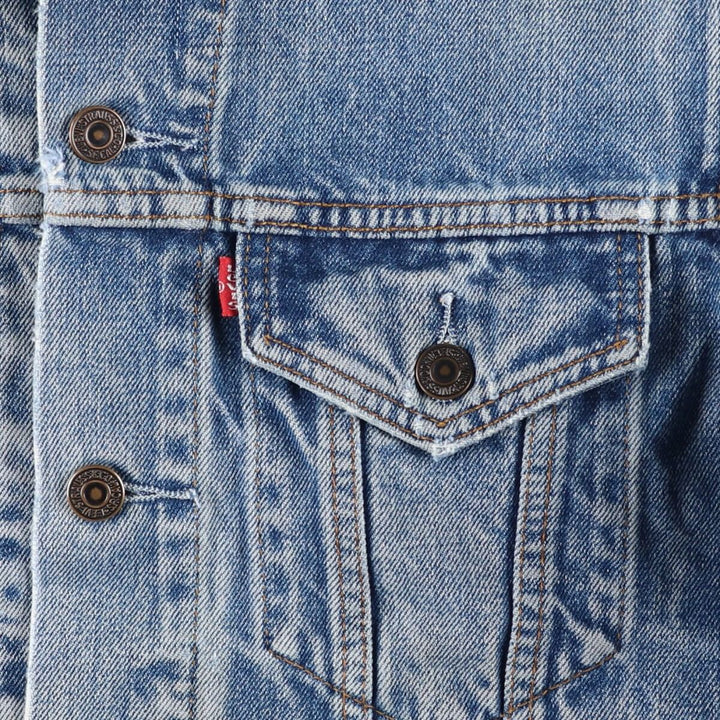 90'S Levi's 70503-0219 Denim Jacket, Men's Size Small, Vintage cotton blue type Vintage Second Hand