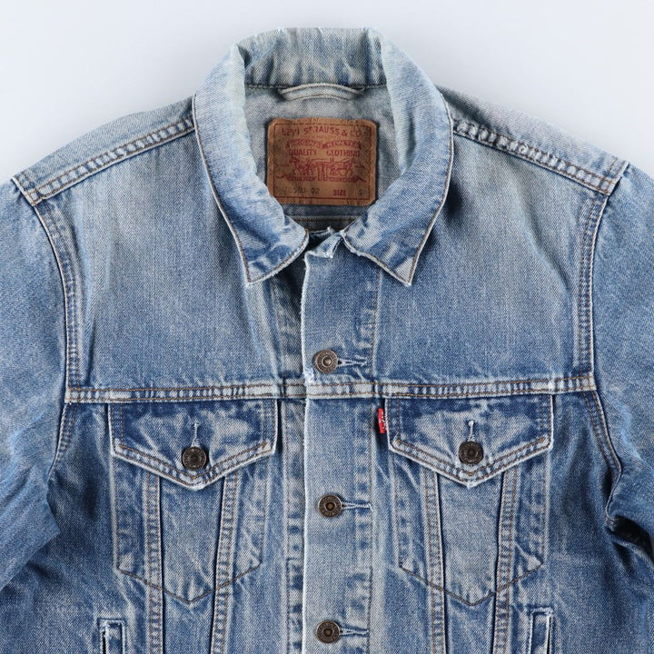 90'S Levi's 70503-0219 Denim Jacket, Men's Size Small, Vintage cotton blue type Vintage Second Hand