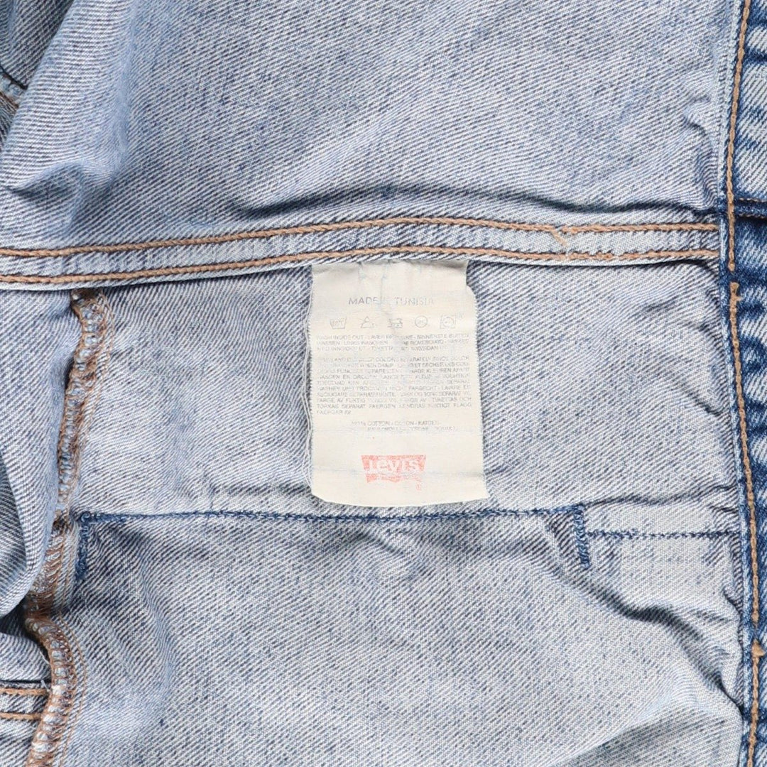90'S Levi's 70503-0214 Denim Jacket, Men's Size Medium, Vintage cotton blue type Vintage Second Hand