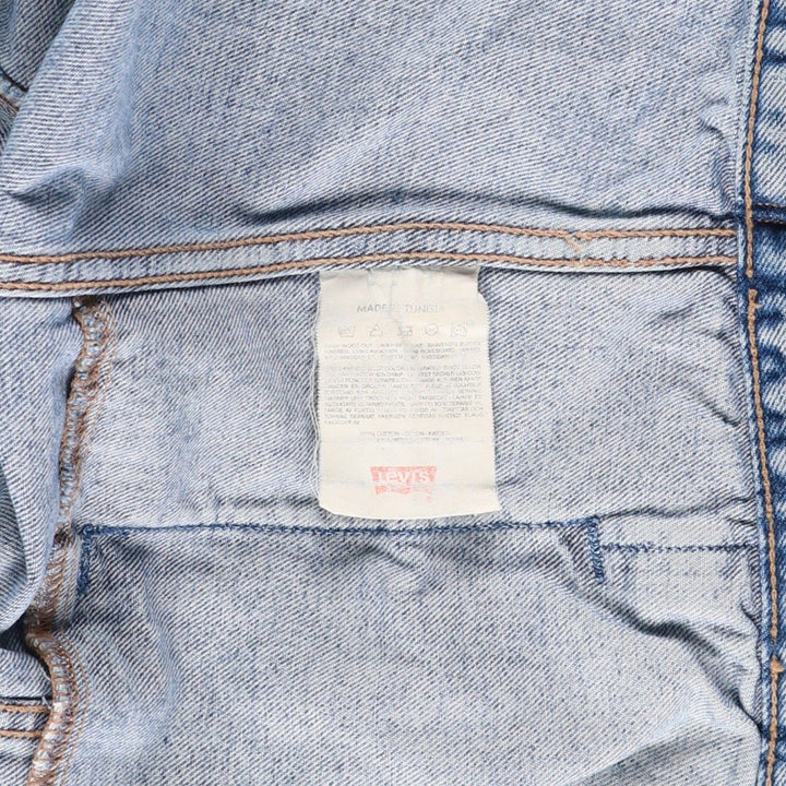 90'S Levi's 70503-0214 Denim Jacket, Men's Size Medium, Vintage cotton blue type Vintage Second Hand