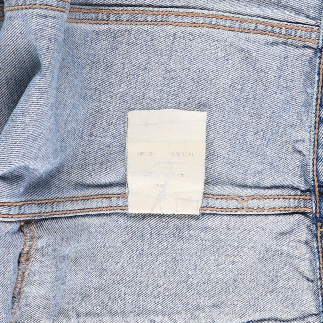 90'S Levi's 70503-0214 Denim Jacket, Men's Size Medium, Vintage cotton blue type Vintage Second Hand