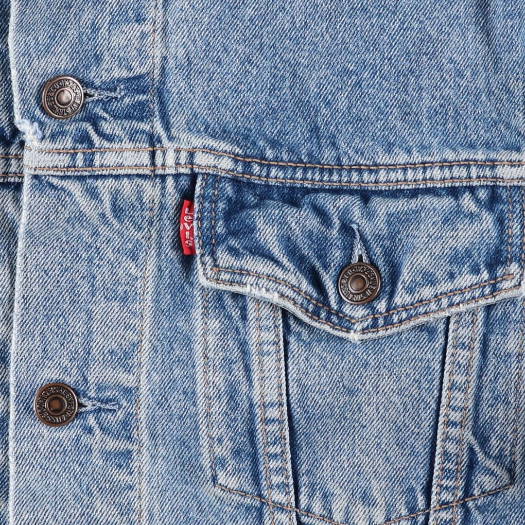 90'S Levi's 70503-0214 Denim Jacket, Men's Size Medium, Vintage cotton blue type Vintage Second Hand