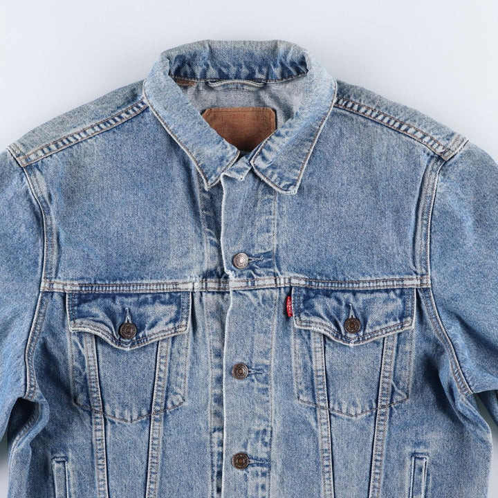 90'S Levi's 70503-0214 Denim Jacket, Men's Size Medium, Vintage cotton blue type Vintage Second Hand