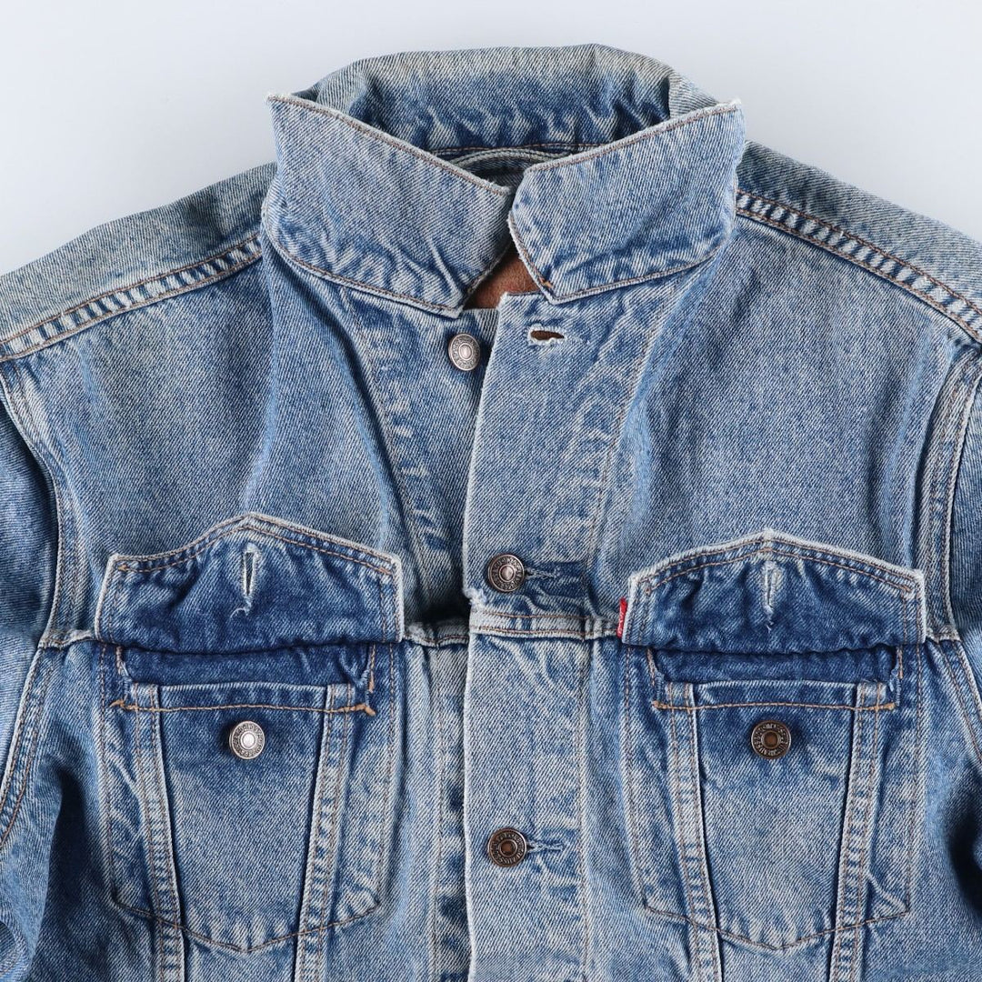 90'S Levi's 70503-0214 Denim Jacket, Men's Size Medium, Vintage cotton blue type Vintage Second Hand