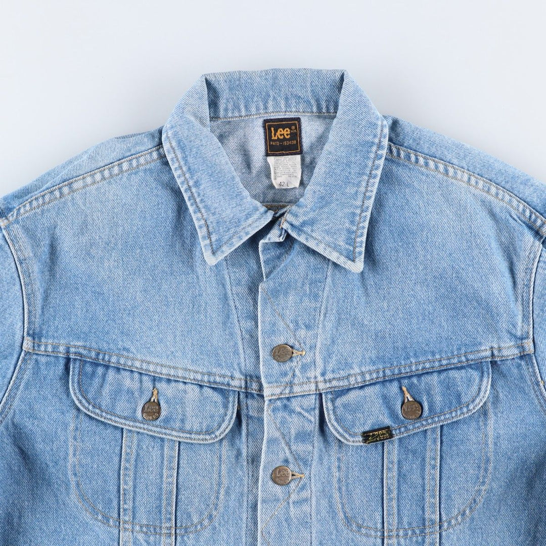80s~ Lee Riders denim jacket, denim jacket, men's size L, vintage cotton blue type Vintage Second Hand