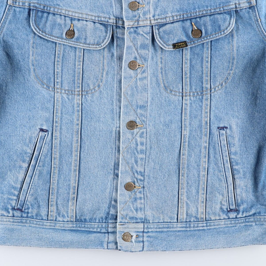 80s~ Lee Riders denim jacket, denim jacket, men's size L, vintage cotton blue type Vintage Second Hand