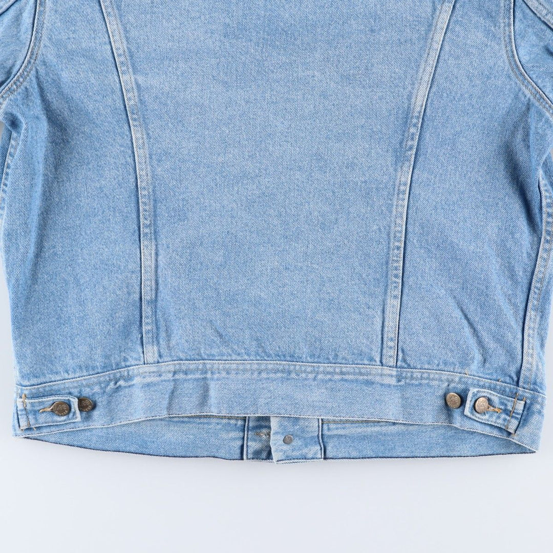 80s~ Lee Riders denim jacket, denim jacket, men's size L, vintage cotton blue type Vintage Second Hand