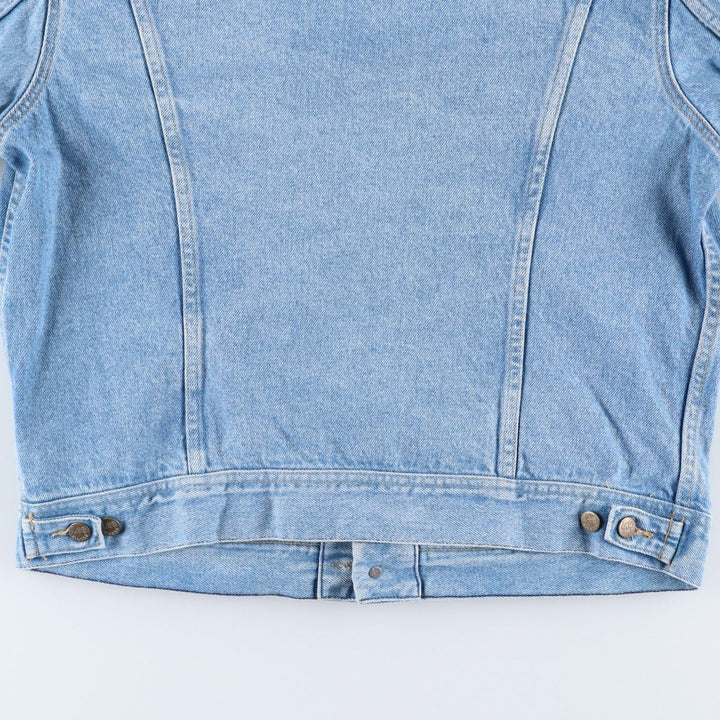80s~ Lee Riders denim jacket, denim jacket, men's size L, vintage cotton blue type Vintage Second Hand