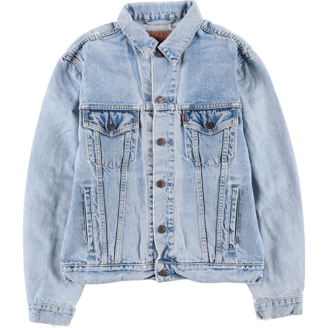 90'S Levi's 70503-0215 Denim Jacket, Men's Size Medium, Vintage cotton blue type Vintage Second Hand