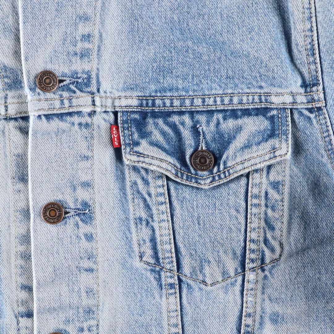 90'S Levi's 70503-0215 Denim Jacket, Men's Size Medium, Vintage cotton blue type Vintage Second Hand
