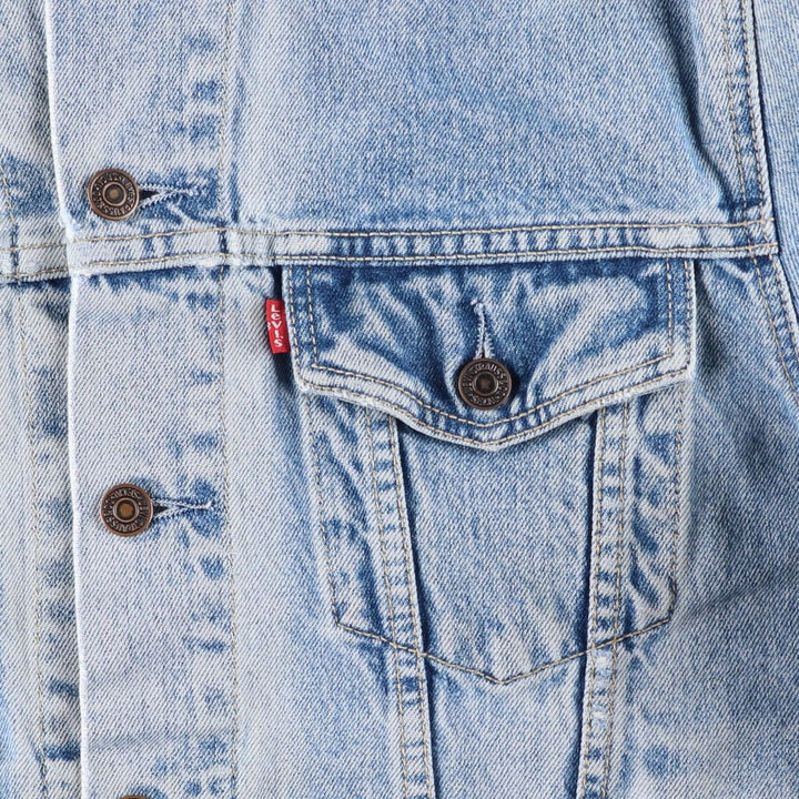 90'S Levi's 70503-0215 Denim Jacket, Men's Size Medium, Vintage cotton blue type Vintage Second Hand