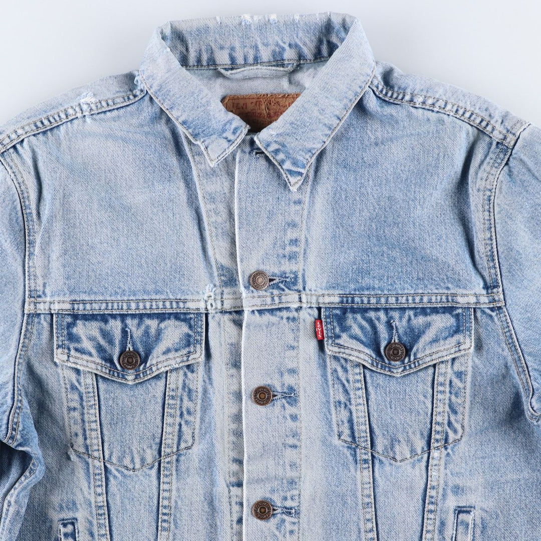 90'S Levi's 70503-0215 Denim Jacket, Men's Size Medium, Vintage cotton blue type Vintage Second Hand