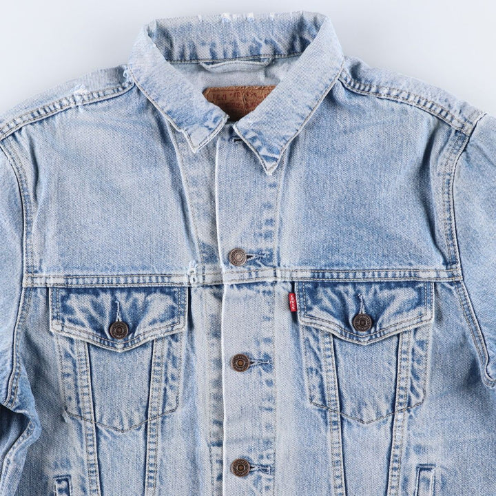 90'S Levi's 70503-0215 Denim Jacket, Men's Size Medium, Vintage cotton blue type Vintage Second Hand