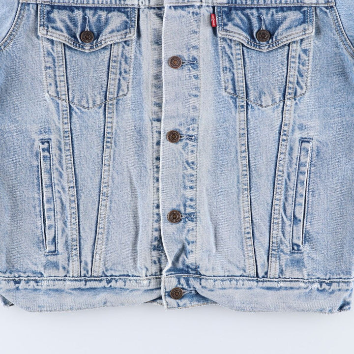 90'S Levi's 70503-0215 Denim Jacket, Men's Size Medium, Vintage cotton blue type Vintage Second Hand