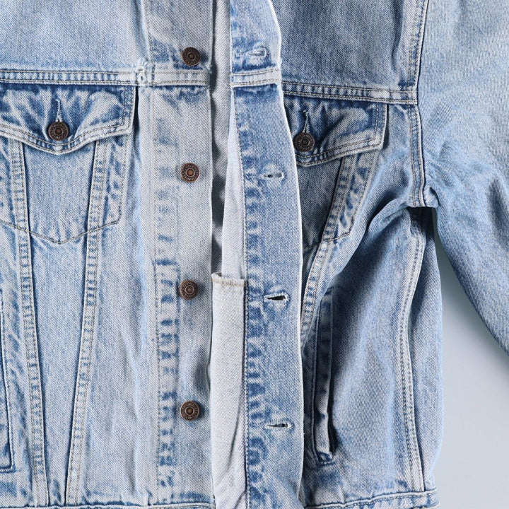 90'S Levi's 70503-0215 Denim Jacket, Men's Size Medium, Vintage cotton blue type Vintage Second Hand