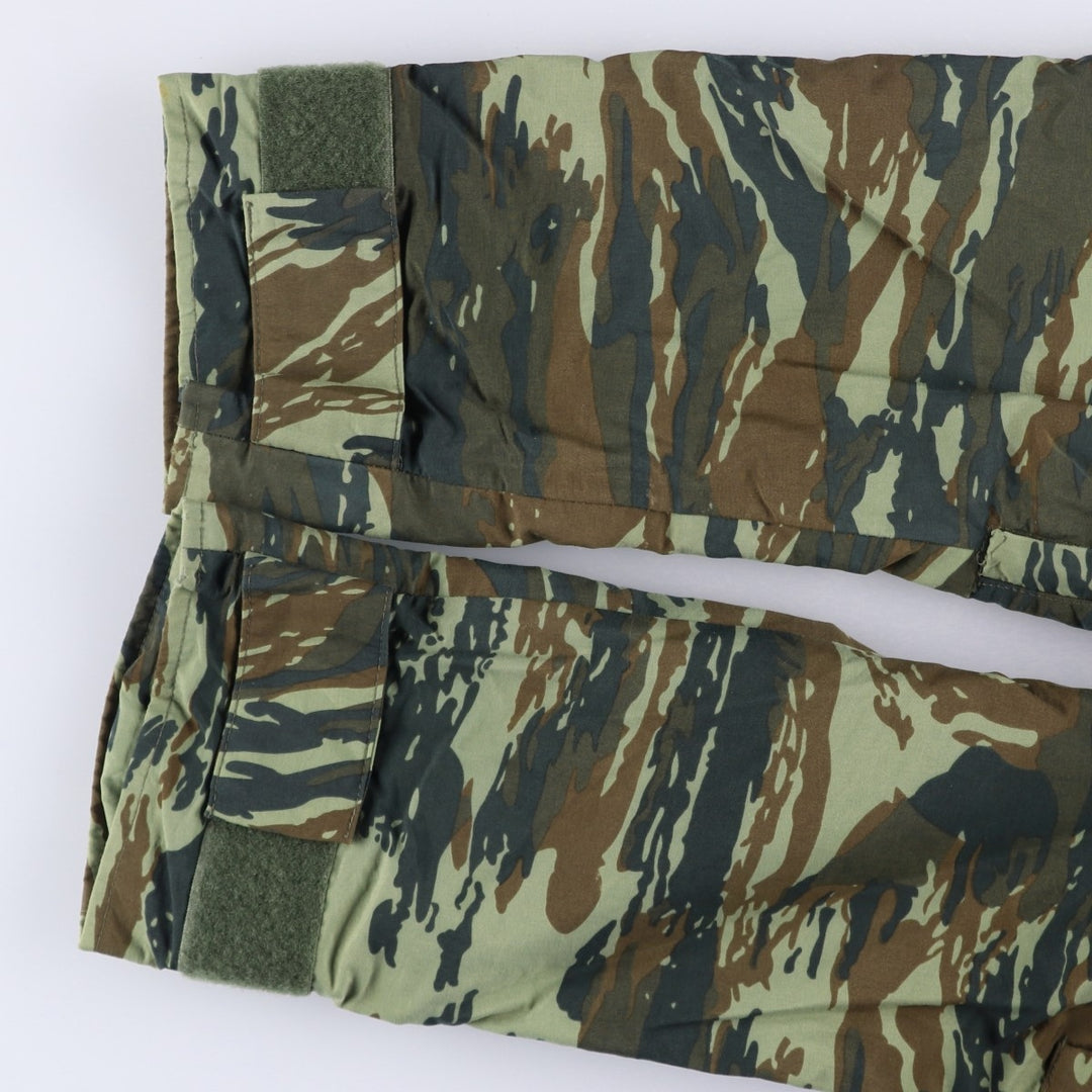 Camouflage Lizard Camo Hooded Military Jacket, Men's Size L unclear Khaki type Vintage Second Hand