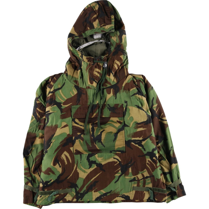 Vintage 1980'S British Army Camouflage Pattern DPM Camo Military Smock Parka/Anorak Parka, Size Medium, Men's Size M unclear Khaki type Vintage Second Hand