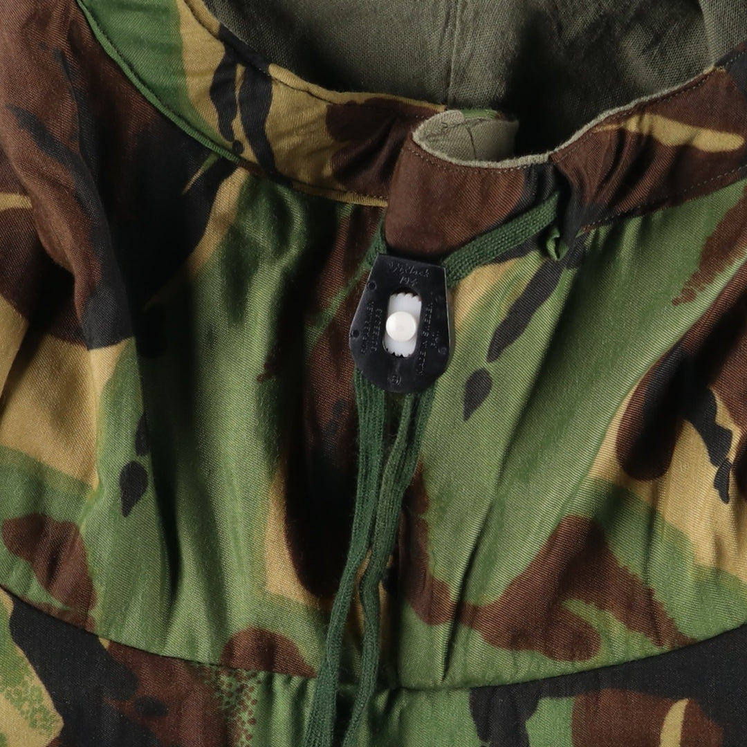 Vintage 1980'S British Army Camouflage Pattern DPM Camo Military Smock Parka/Anorak Parka, Size Medium, Men's Size M unclear Khaki type Vintage Second Hand