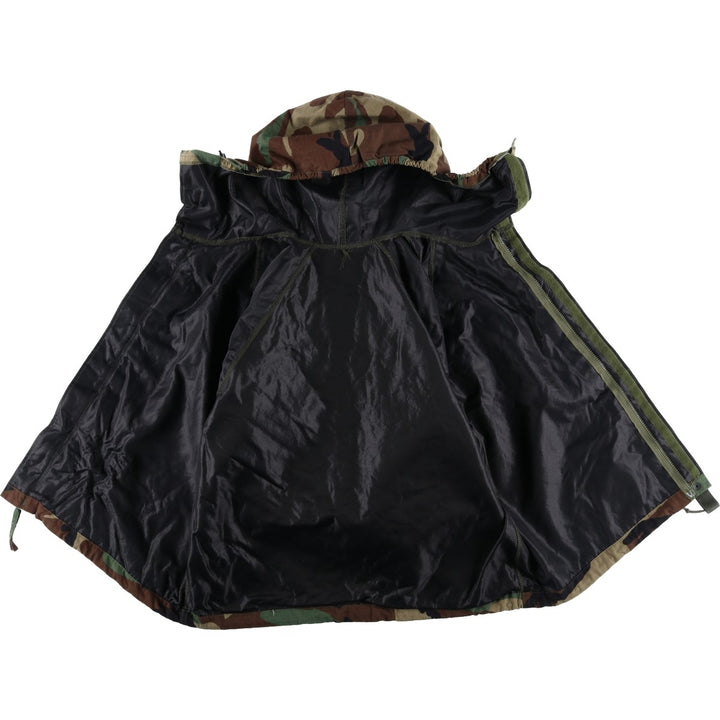 Woodland Camo Chemical Protective Jacket with Hood, Ripstop Military Jacket, Men's XL unclear Khaki type Vintage Second Hand