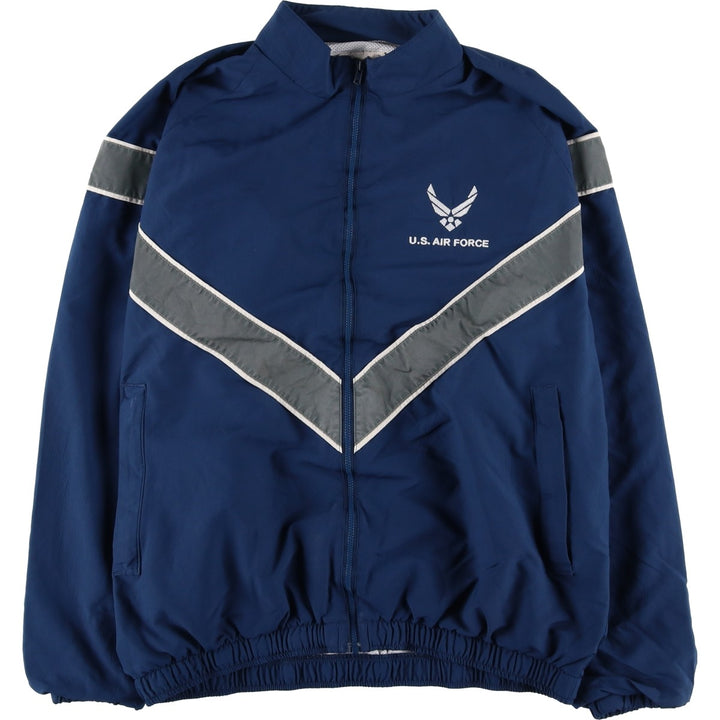 PTU Training Jacket Windbreaker MEDIUM REGULAR Men's Size M polyester navy blue type Vintage Second Hand