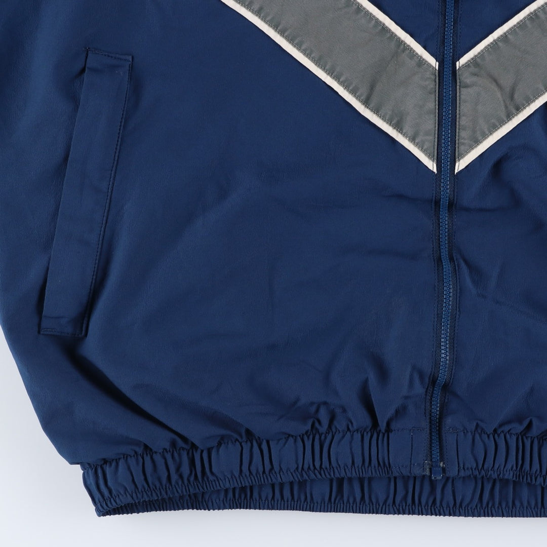 PTU Training Jacket Windbreaker MEDIUM REGULAR Men's Size M polyester navy blue type Vintage Second Hand