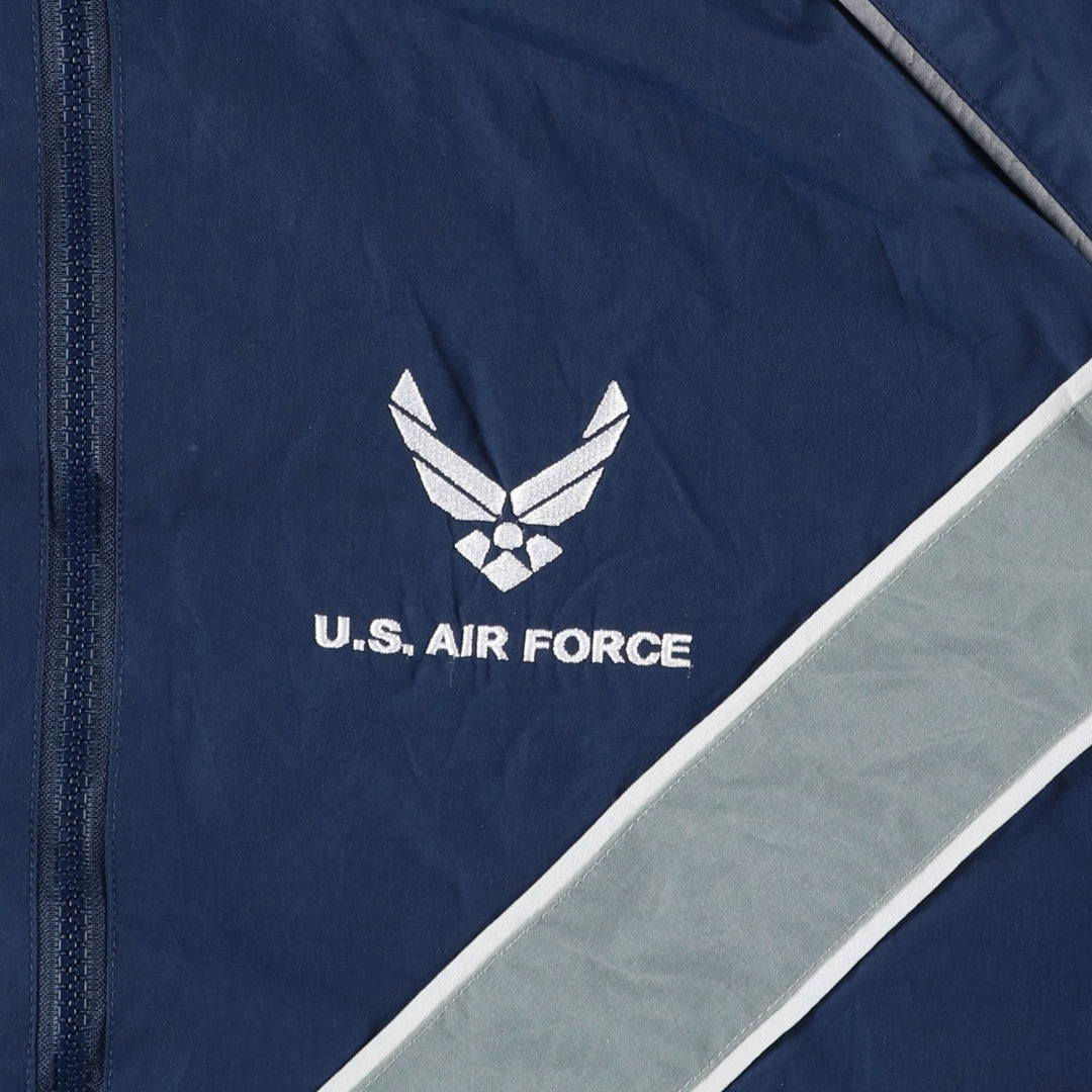 Authentic US Military USAIR Force PTU Training Jacket, Nylon Jacket, Made in USA, Medium Nylon navy blue type Vintage Second Hand