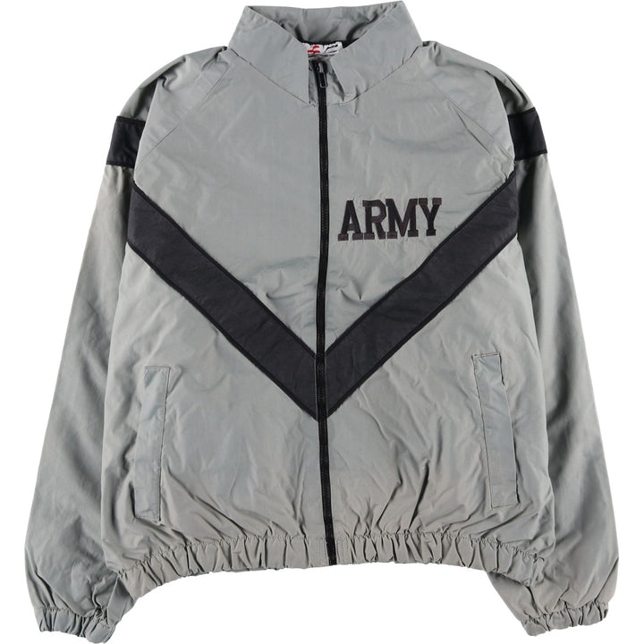 2000'S US Military SKILCRAFT IPFU Training Jacket, Nylon, Made in USA, Medium Nylon gray type Vintage Second Hand