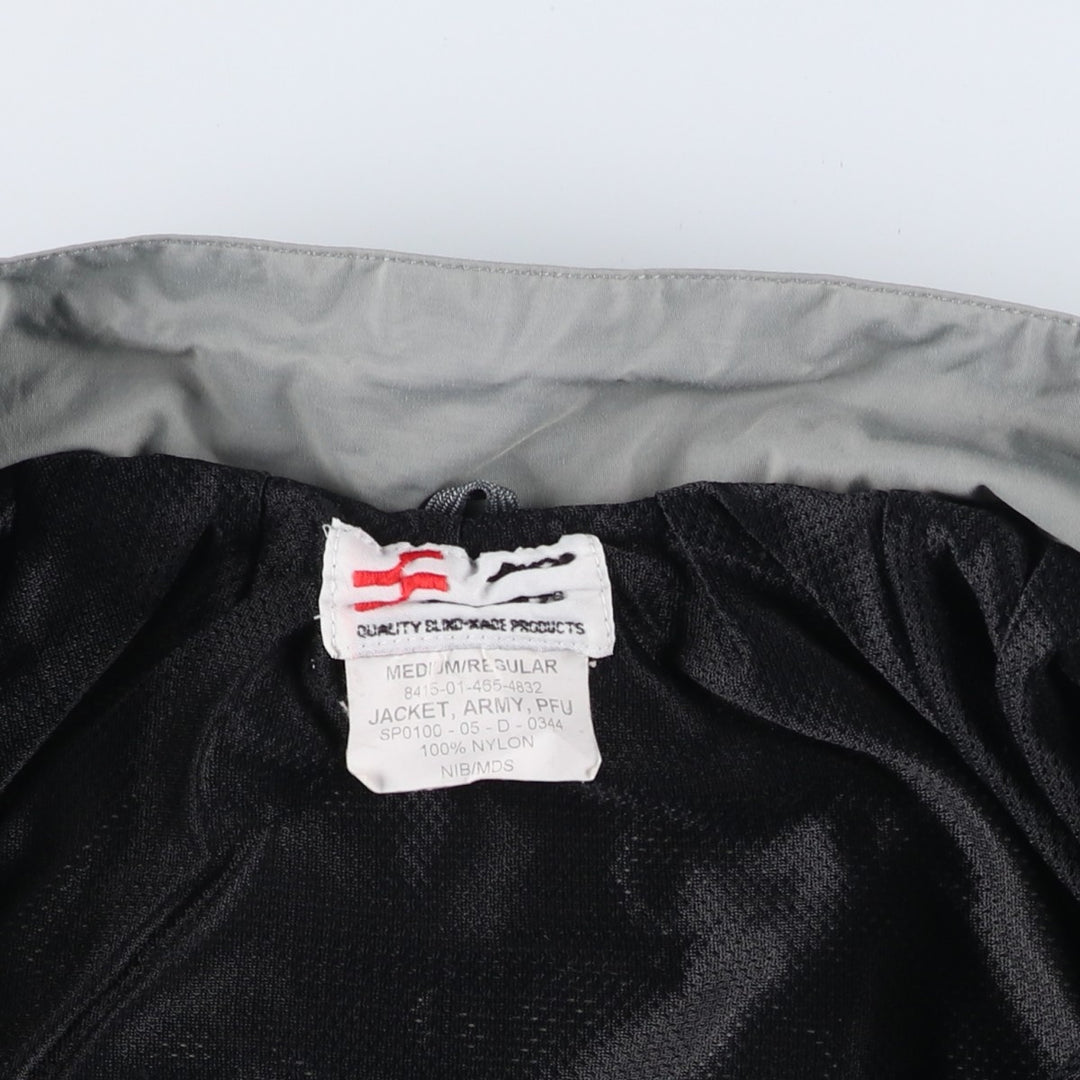 2000'S US Military SKILCRAFT IPFU Training Jacket, Nylon, Made in USA, Medium Nylon gray type Vintage Second Hand